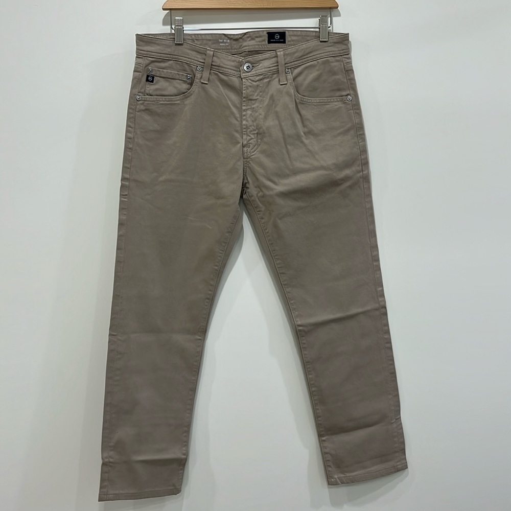 AG Adriano Goldschmied The Tellis slim slim tan jeans